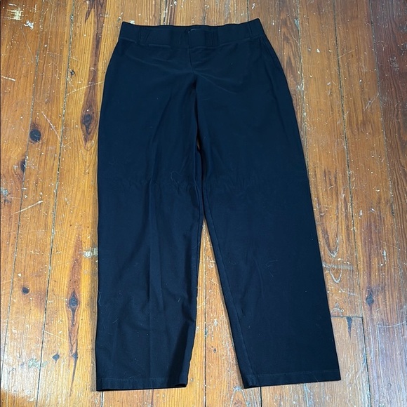 Eileen Fisher Classic Black Pants Pull On Stretchy Travel Size Medium - Picture 1 of 5
